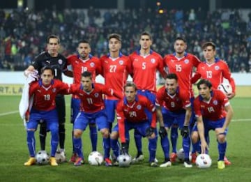 La formación de Chile ante Irán.