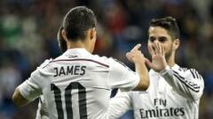 Con James 26 minutos, Real Madrid golea 5 - 0 al Deportivo