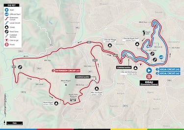 Mundial de ciclismo en ruta 2025:  recorrido, perfil, distancia y vueltas al circuito de la prueba masculina