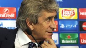 Manuel Pellegrini, en sala de prensa.