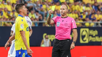 15/05/22 PARTIDO PRIMERA DIVISION JORNADA 37 
 CADIZ - REAL MADRID
 ARBITRO MATEU LAHOZ TARJETA AMARILLA