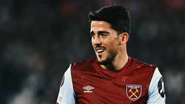 Fornals, en un partido con el West Ham.