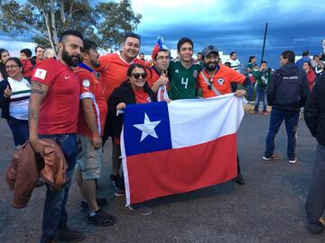 El color de la afición en el México vs Chile