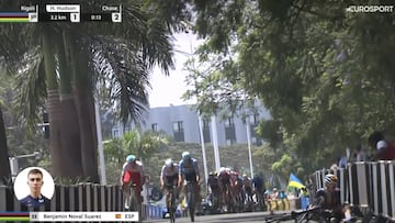 Lágrimas de rabia: una caída deja a Benja Noval sin medalla