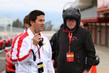 Giancarlo Fisichella realizó la presentación en el Autódromo Internacional de Codegua, en el marco del tour Mundial “Corso Pilota Ferrari 2015”.