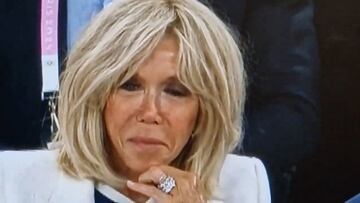 La toma viral de Brigitte Macron en la final de baloncesto