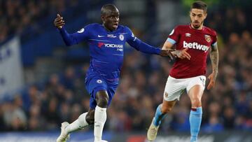 El jugador del Chelsea N&#039;Golo Kante.