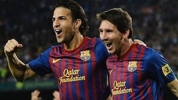El astro argentino recordó los buenos momentos que compartió junto a Fábregas en el Barcelona luego de que el español anunciara su retiro del fútbol.