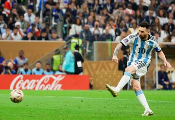 Leo Messi, en una jugada de la final del Mundial de Qatar.