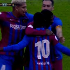 Ansu Fati se 'merendó' a la vez a tres gigantes del Madrid