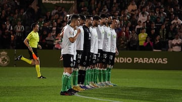 Once del Racing frente al Alavés en El Sardinero.