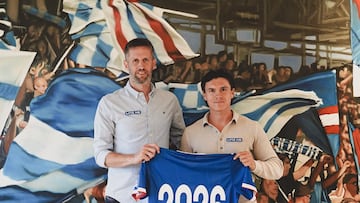 Weissman,con la camiseta de su nuevo equipo.