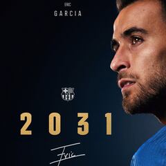 Oficial: Eric Garcia, renovado hasta 2031