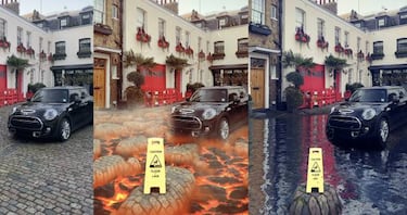 El suelo es lava, el nuevo filtro viral de Snapchat