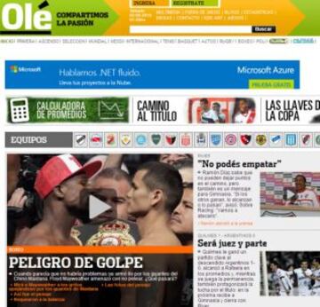 Portadas de la prensa extranjera