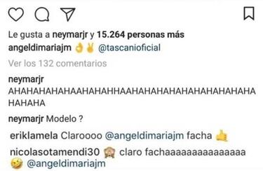 Di María desata las burlas de sus compañeros al posar como modelo