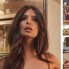Emily Ratajkowski presenta su nueva colección en lencería dentro de un estanco