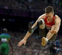 El amputado alemán de salto de longitud, fuera del Europeo