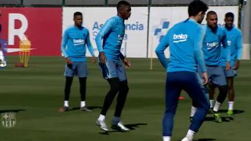 Dembélé se entrena con el grupo y podría estar en Old Trafford