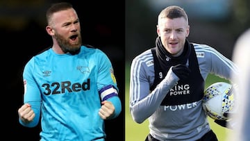 Wayne Rooney trata de suavizar las cosas con Jamie Vardy y se topa con su rechazo