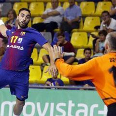 El barcelonista Valero Rivera, primer artillero de la Asobal