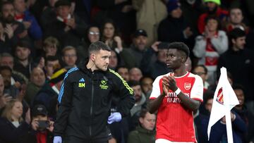 Mikel Arteta issues Bukayo Saka injury update