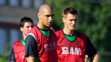 <b>NUEVO DÚO. </b>Todo apunta a que Ariel Nahuelpan y Rosenberg se convertirán en la delantera titular.