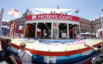 Ambiente de Champions en las calles de Madrid