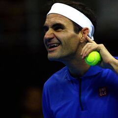 Las pacíficas protestas que se vieron en la exhibición de Federer