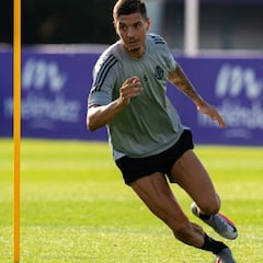 Javi Sánchez, un mes de baja por un esguince de tobillo