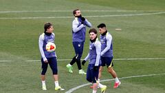 Simeone respira: Griezmann y Giuliano, con el grupo