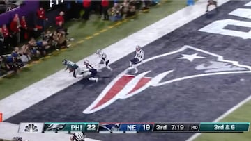 La gran polémica del Superbowl: ¿era touchdown de los Eagles?