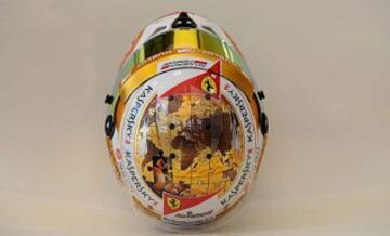 Casco de Fernando Alonso para el GP de Mónaco de 2013

