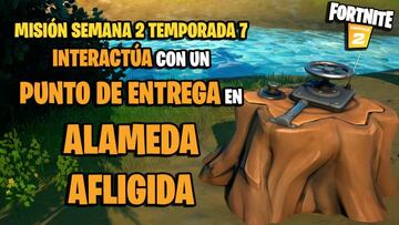 &iquest;D&oacute;nde est&aacute;n los puntos de entrega en Alameda Afligida en Fortnite Temporada 7?