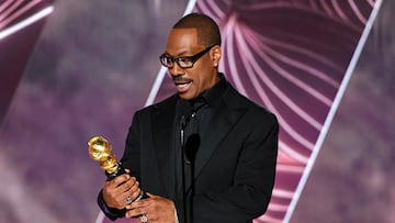 Cecil B. Demille Award Recipient, Eddie Murphy onstage at the 80th Annual Golden Globe Awards® at the Beverly Hilton in Beverly Hills, CA, U.S., on Tuesday, January 10, 2023. Earl Gibson for the HFPA/© HFPA/Handout via REUTERS   THIS IMAGE HAS BEEN SUPPLIED BY A THIRD PARTY. NO RESALES. NO ARCHIVES. NO SALES. MANDATORY CREDIT. FOR ONE-TIME PUBLICATION ONLY. IMAGE MAY NOT BE ALTERED OR CHANGED.