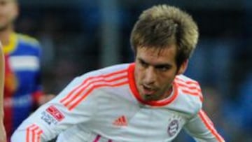 Philipp Lahm en un partido de Champios League.