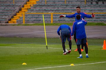 Colombia entrenó con 22 jugadores, Cristian Borja fue la única ausencia por una faringoamigdalitis.