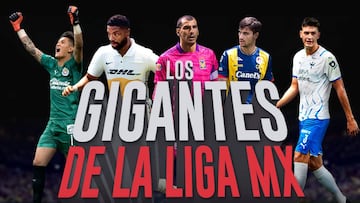 Los cinco jugadores m&aacute;s altos del Apertura 2021