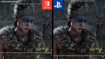 Hellblade: Senua's Sacrifice: comparación gráfica Switch / PS4