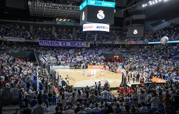 El WiZink Center durante el quinto partido entre el Real Madrid y el Partizán en la Euroliga.