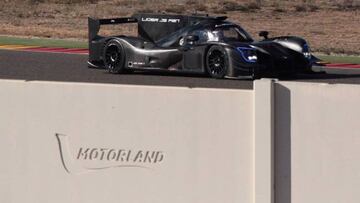 Alonso durante el test en MotorLand.