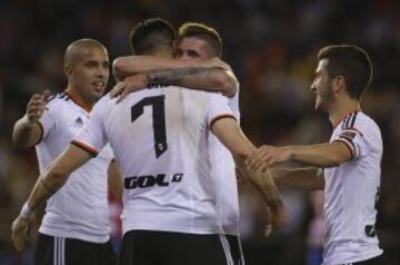 4-0. Negredo celebró el cuarto tanto.