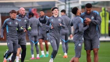 Entrenamiento del Newcastle.