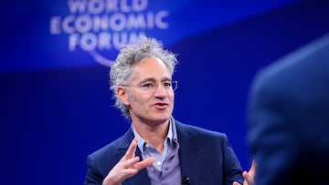 Palantir Technologies CEO Alex Karp attends the 56th annual World Economic Forum (WEF) meeting in Davos, Switzerland, January 20, 2026. REUTERS/Denis Balibouse