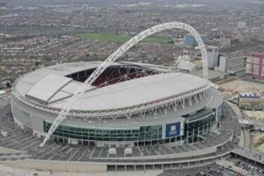 Vista aérea de Wembley Park cuando terminaron las obras en 2007