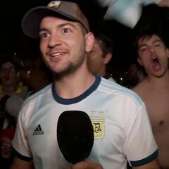 El 'troleo' de los brasileños a un aficionado argentino