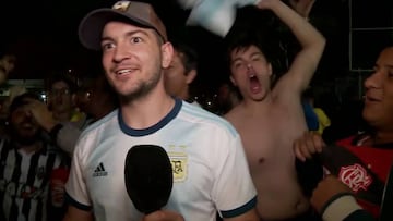 El feroz 'trolleo' de los brasileños a un argentino en cámara