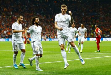 0-1. Toni Kroos celebró el primer gol.