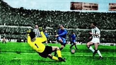 1962. Gol de Alfredo Di Stéfano ante la Juventus.