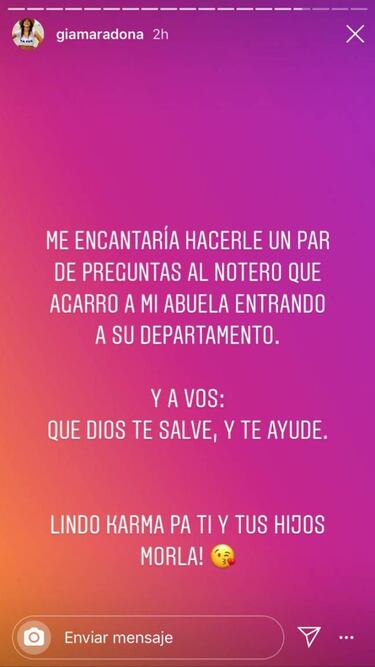 ¡Durísimo! La indirecta de Dalma Maradona tras el allanamiento a Claudia Villafañe